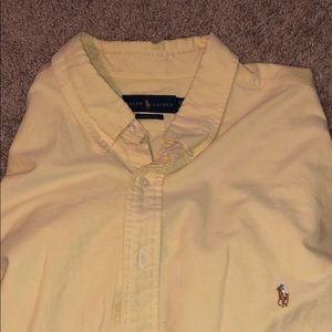 Long sleeve polo oxford